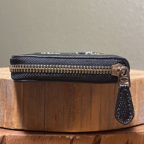 COACH ACCORDION ZIP WALLET WITH HEART BANDANA RIVETS - Picture 5 of 16